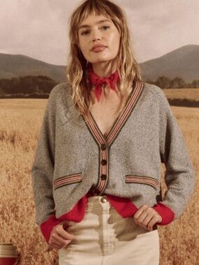 THE GREAT. The Varsity Cardigan size 1/S